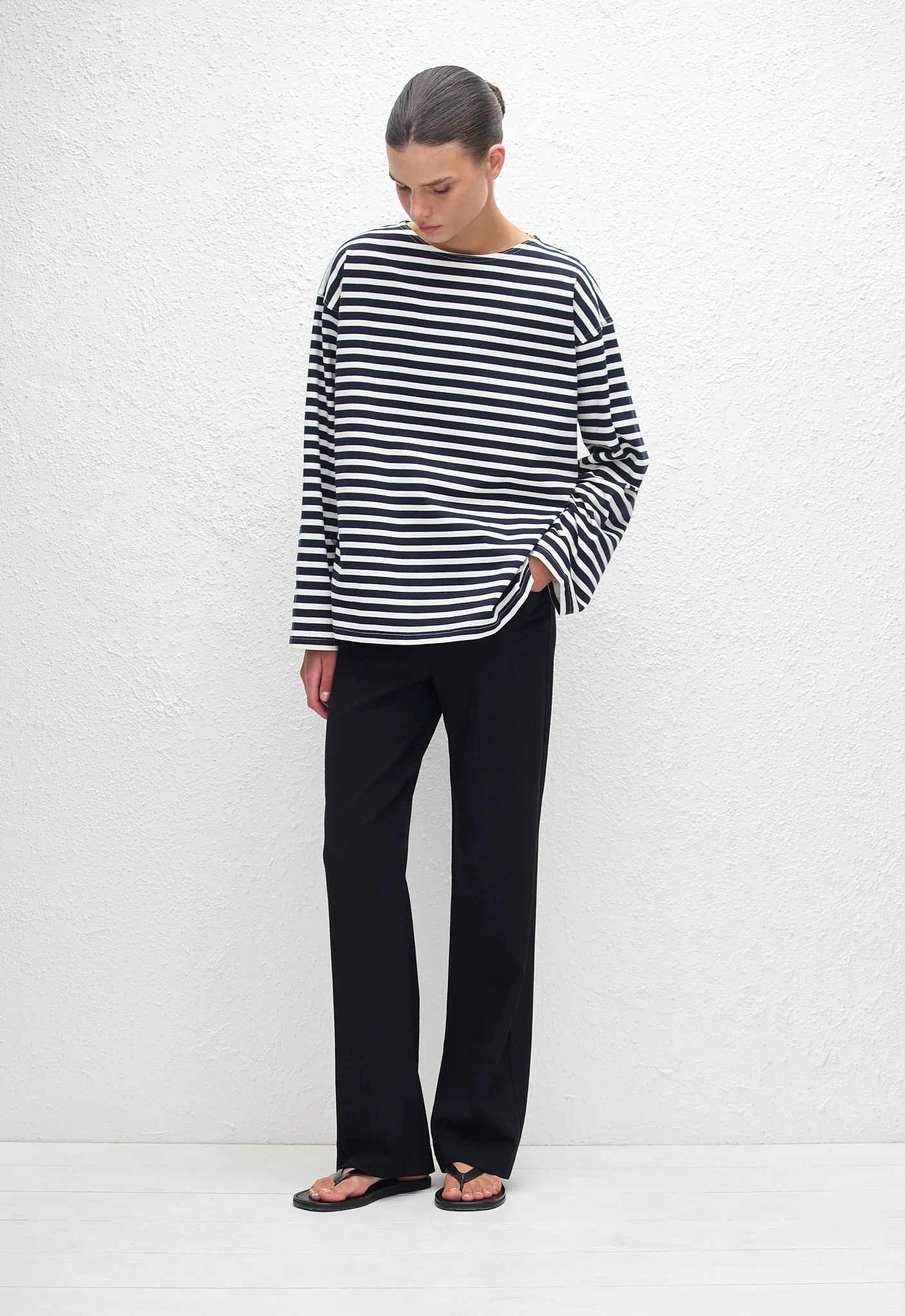 Breton Stripe Tee - French Navy - Image 4