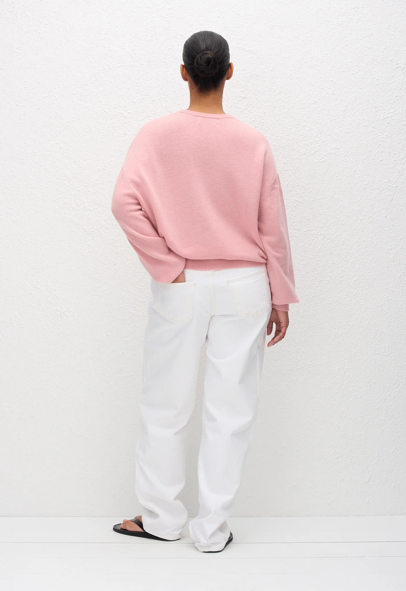Cashmere Crew Sweater - Sorbet - Image 5