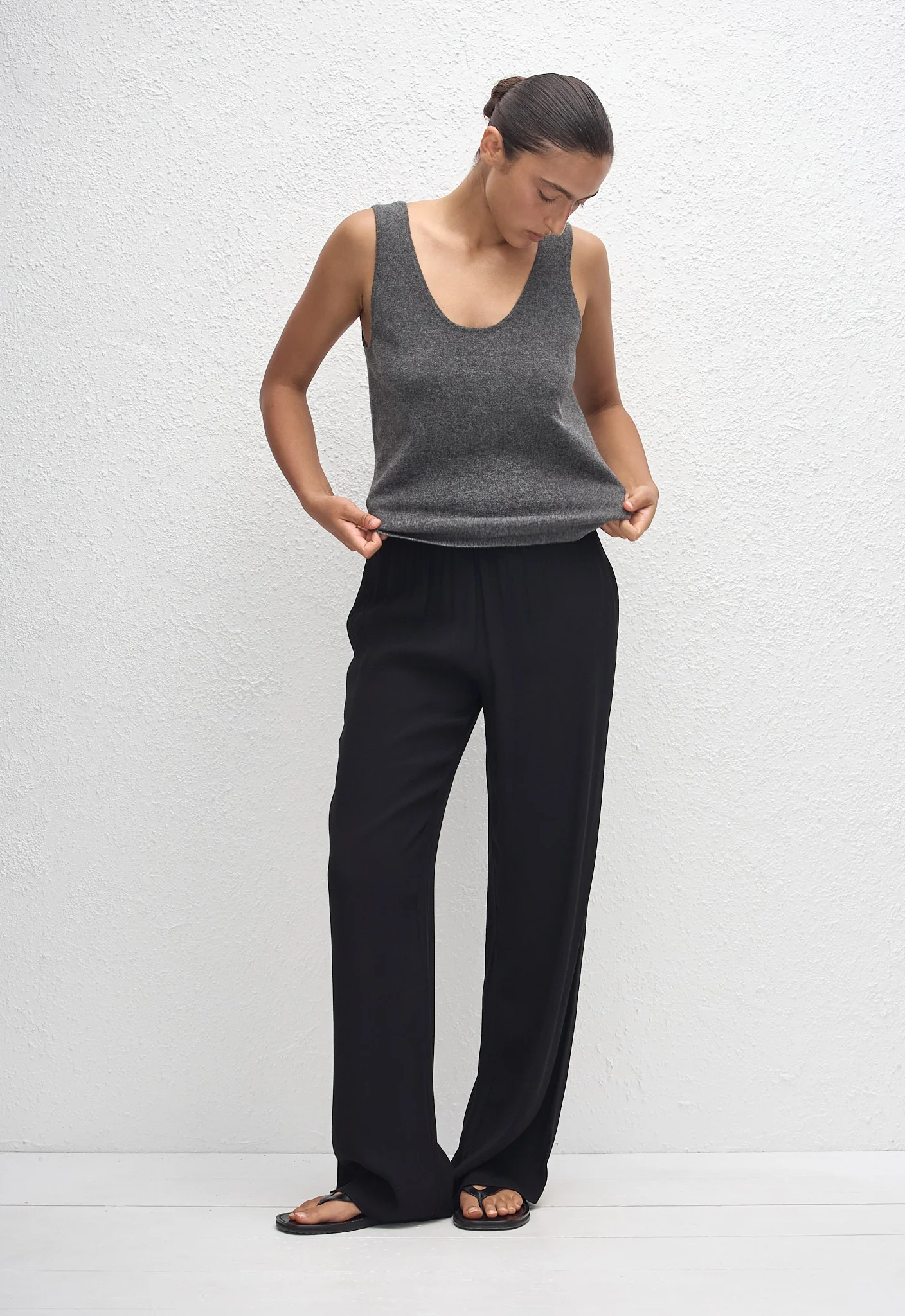Cashmere Tank - Charcoal - Image 3