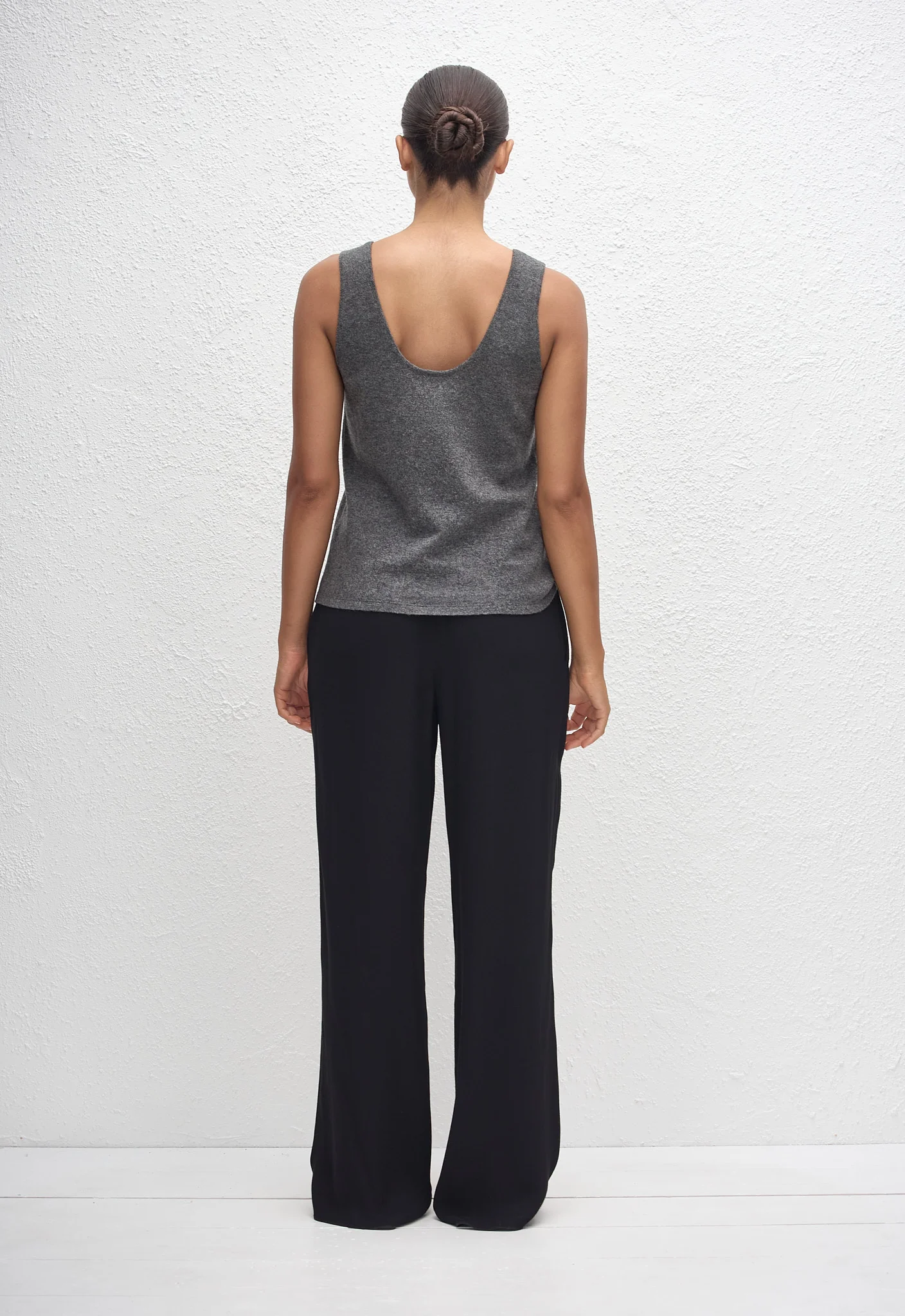 Cashmere Tank - Charcoal - Image 4