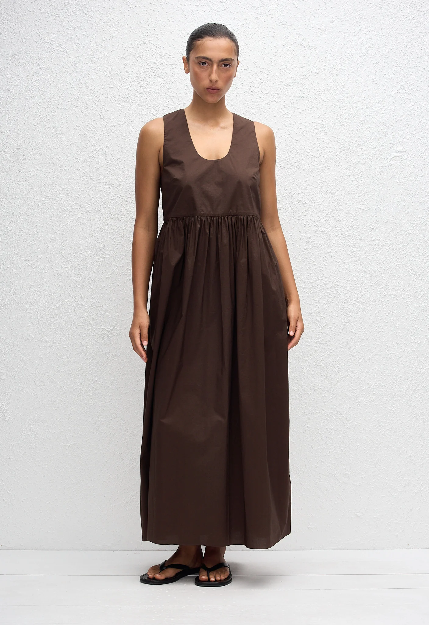 Deep U Sundress - Chocolate - Image 3