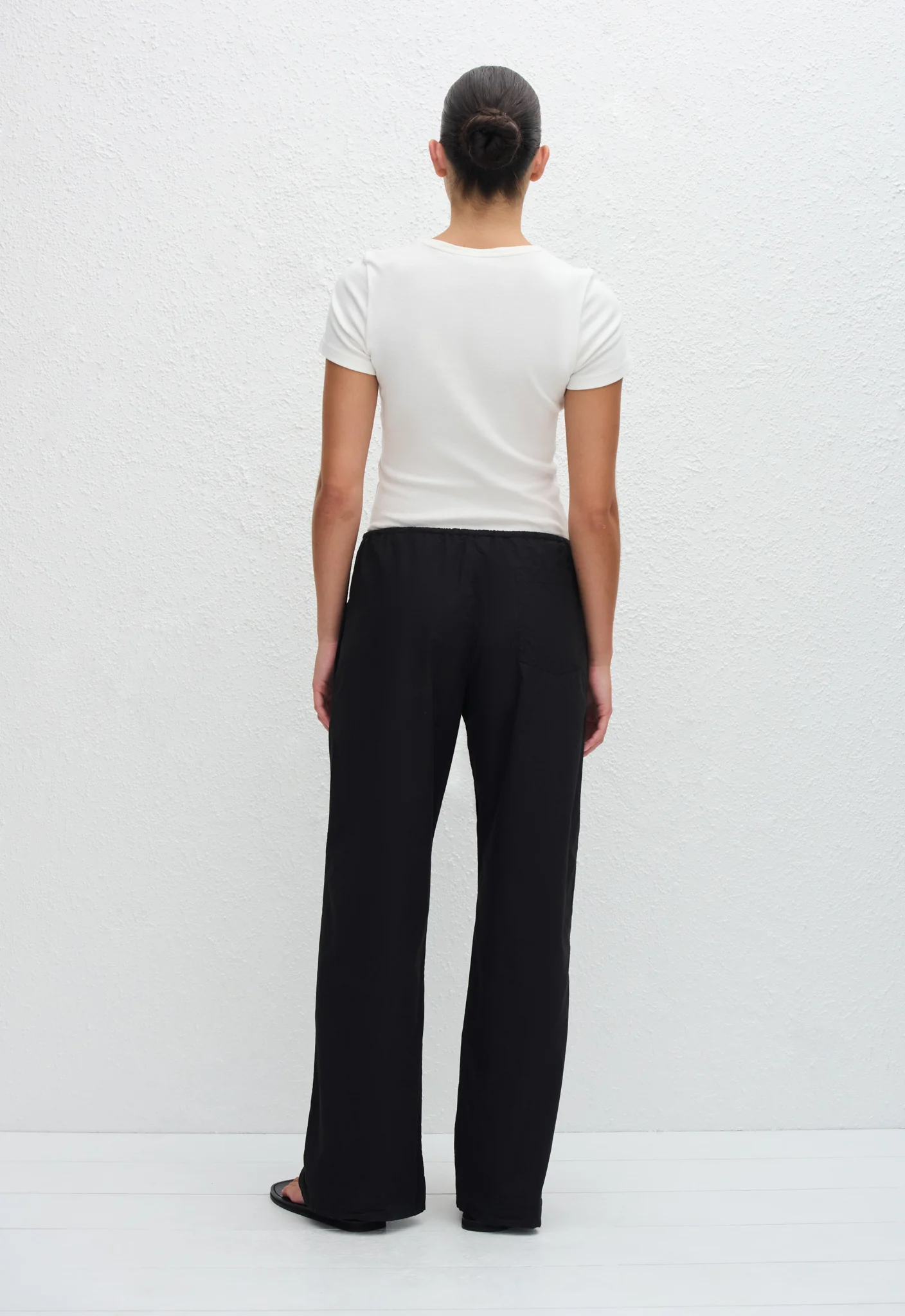 Drawcord Pant - Black - Image 4