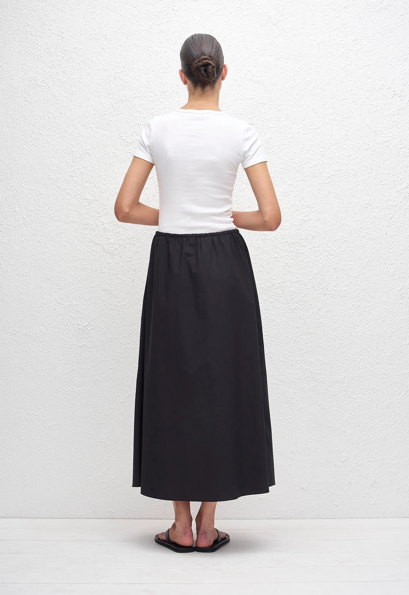 Drawcord Skirt - Black - Image 3