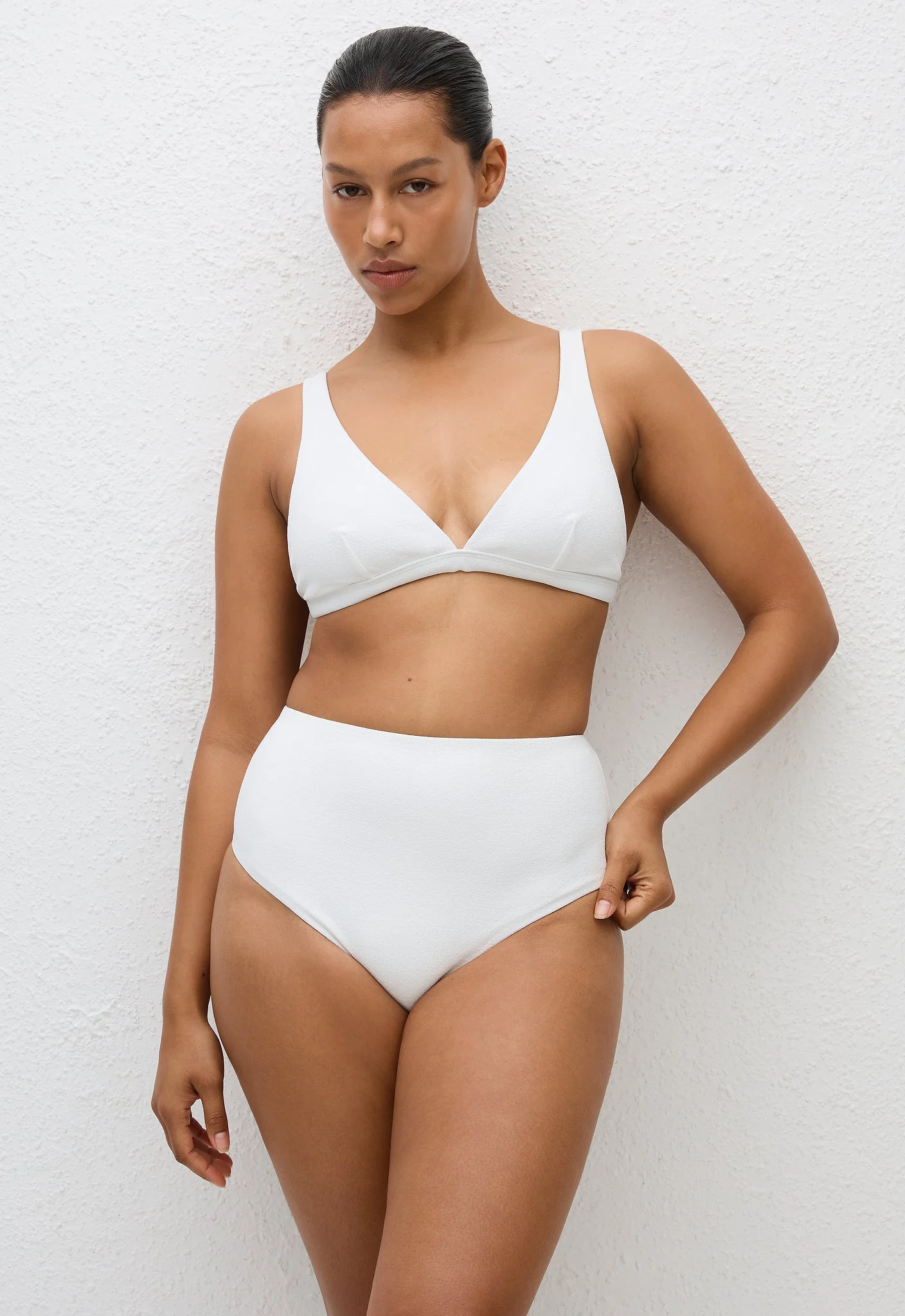 Plunge Top - Chalk Crinkle - Image 3
