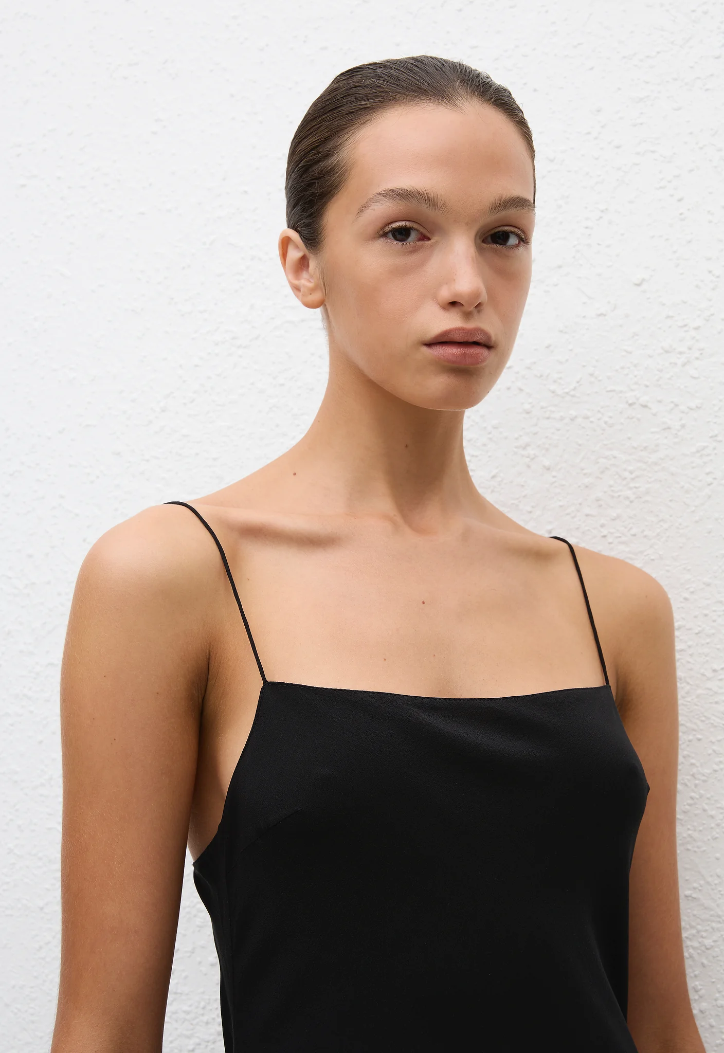 Square Slip Dress - Black - Image 3