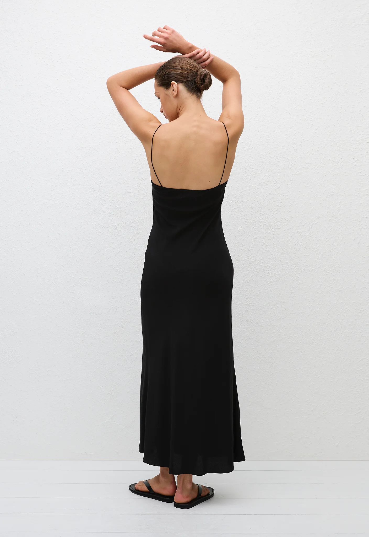Square Slip Dress - Black - Image 4