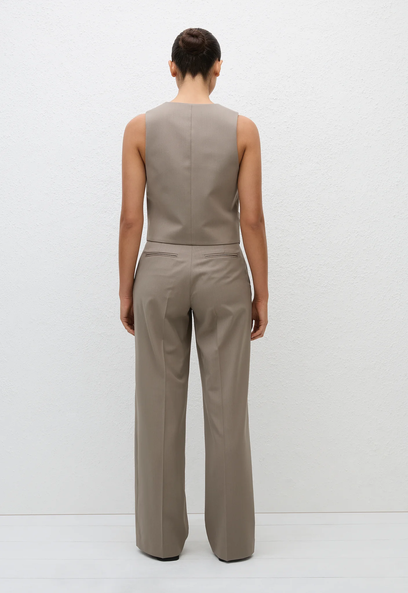 Tailored Waistcoat - Taupe - Image 3