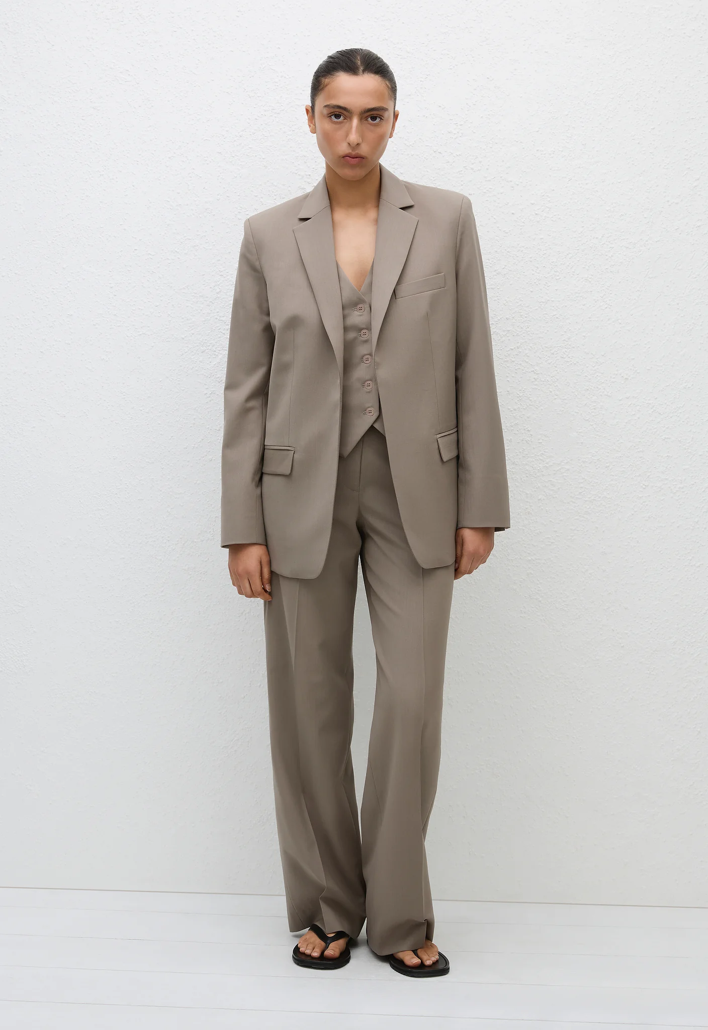 Tailored Waistcoat - Taupe - Image 4